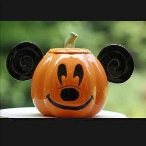 Mickey Mouse pumpkin candy jar